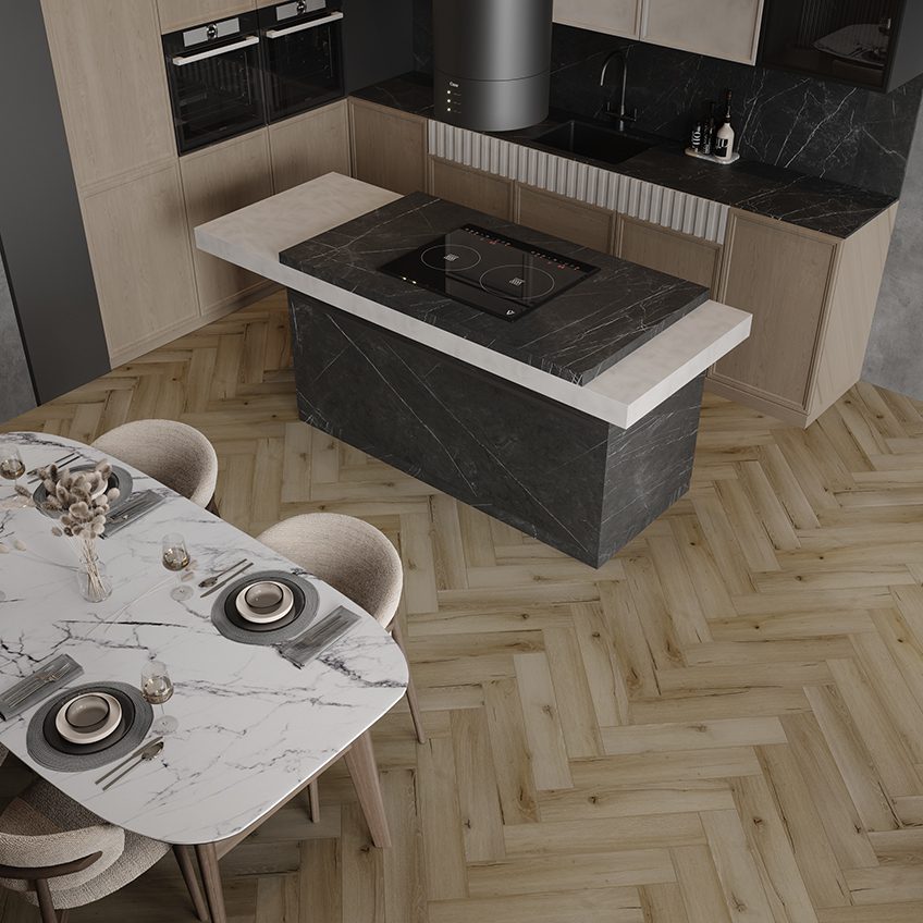 SPC ламинат CronaFloor Herringbone 2.0 H011 "Дуб Кан" — изображение 2
