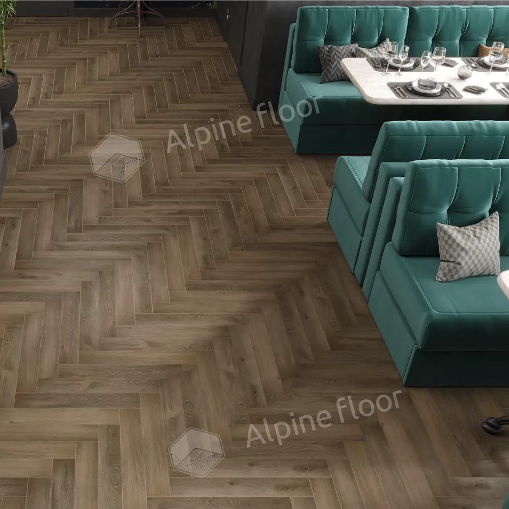 Ламинат Alpine Floor Herringbone 12 Pro LF106-11 "Дуб Анжу" — изображение 3