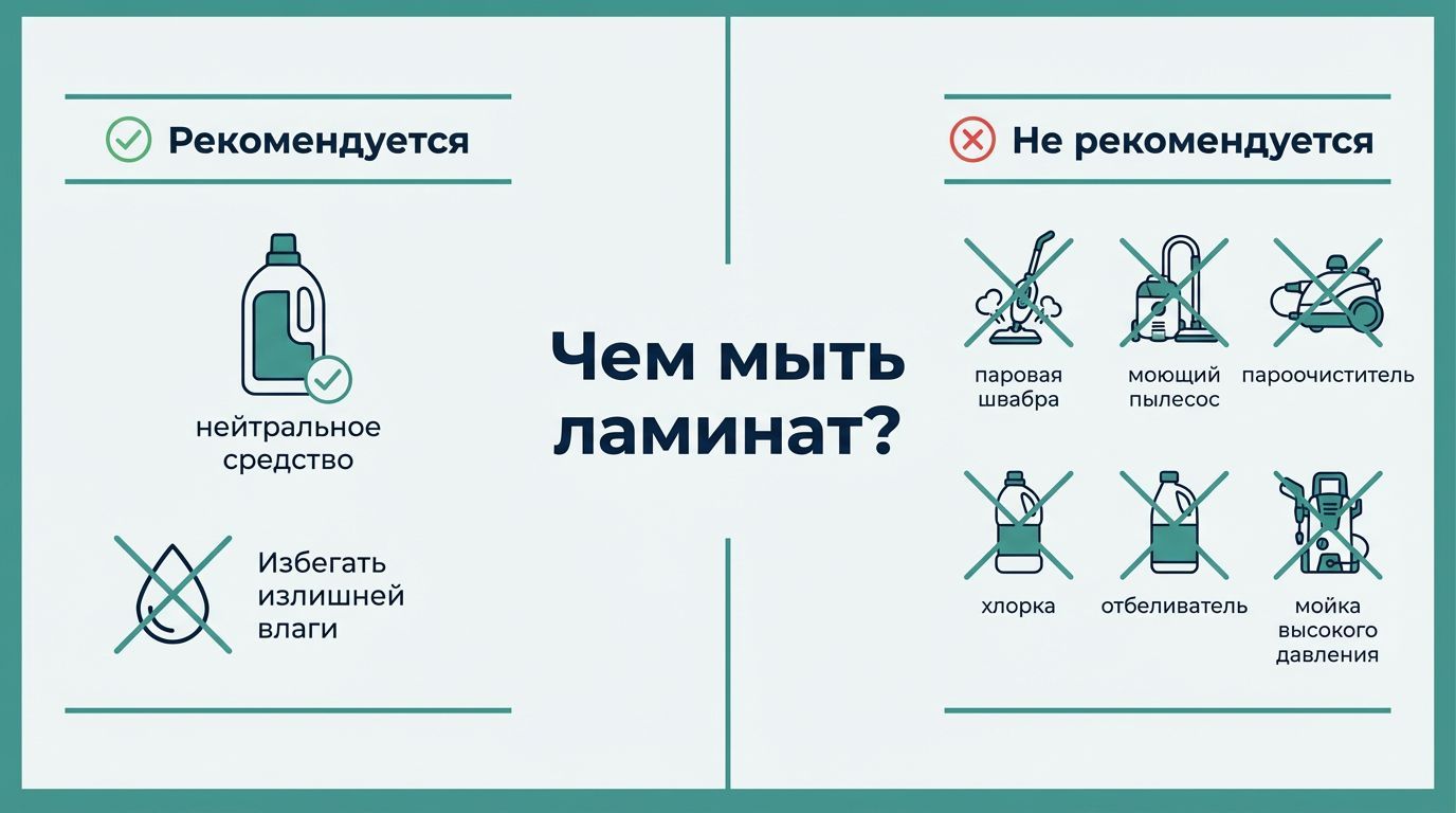 Чем можно мыть ламинат?
