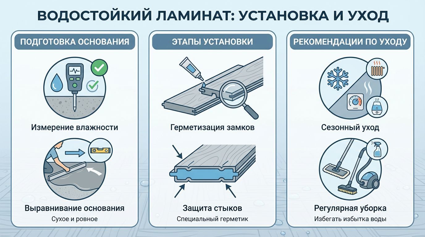 Монтаж и уход: как сохранить влагостойкие свойства