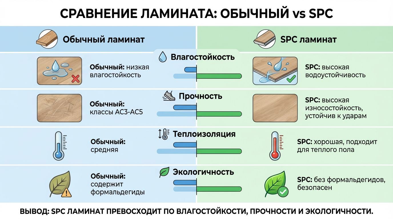 Сравнение ключевых характеристик