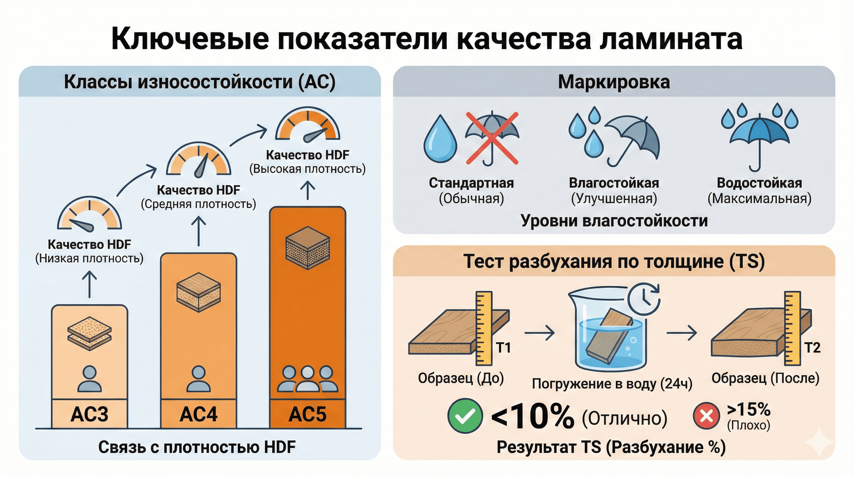 Классы влагостойкости и водостойкости: как расшифровать маркировку