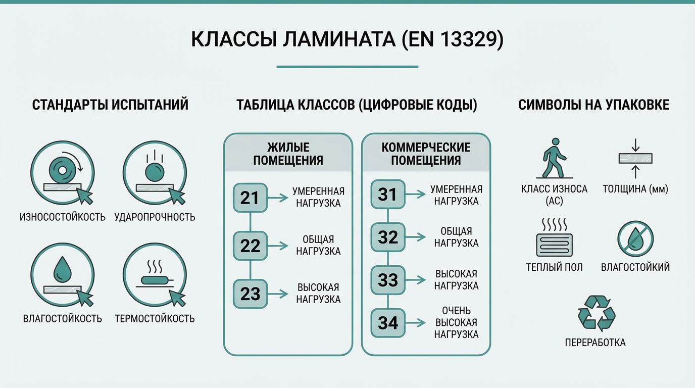 Система обозначений классов ламината