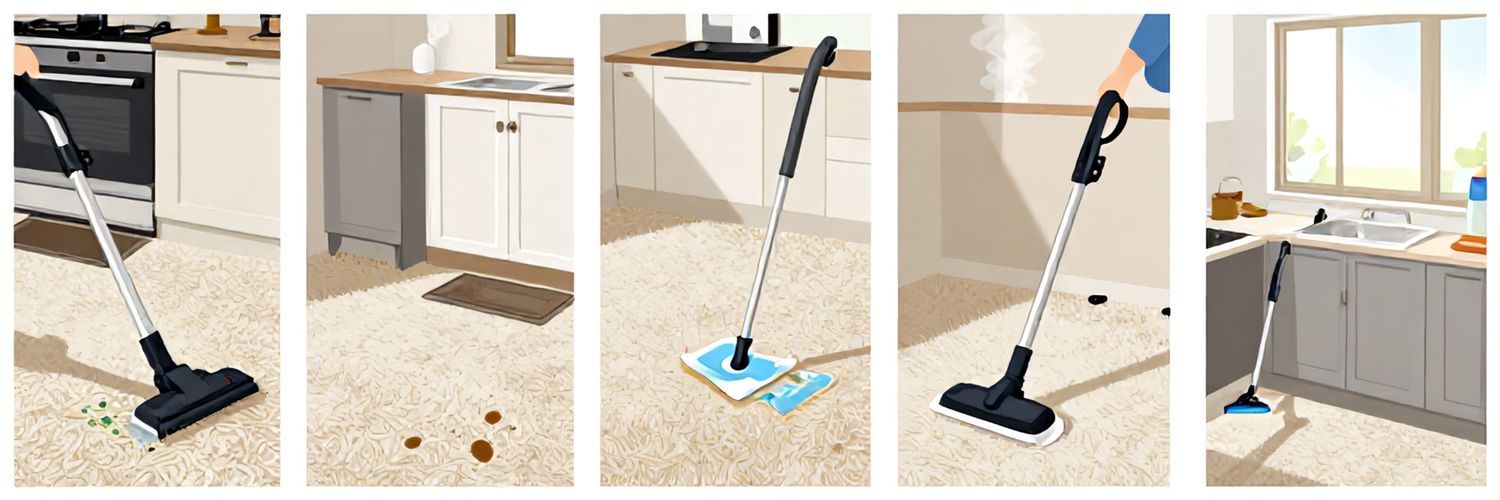 Уход и эксплуатация ковролина на кухне