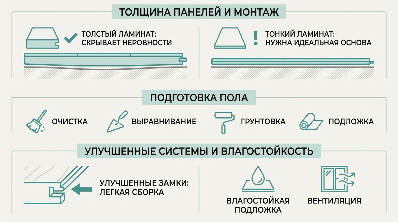 Особенности монтажа и совместимость с основанием